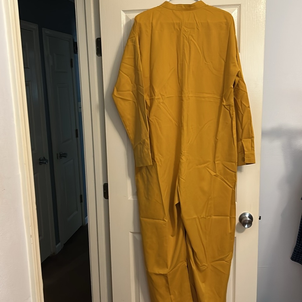 Madepants  Mustard Button Up Jumpsuit - Picture 5 of 6